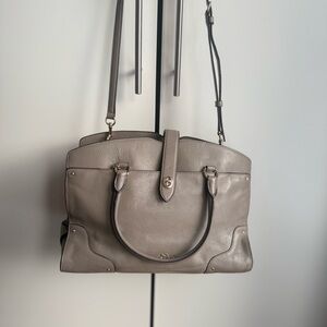 Coach Taupe /Gray Leather Satchel